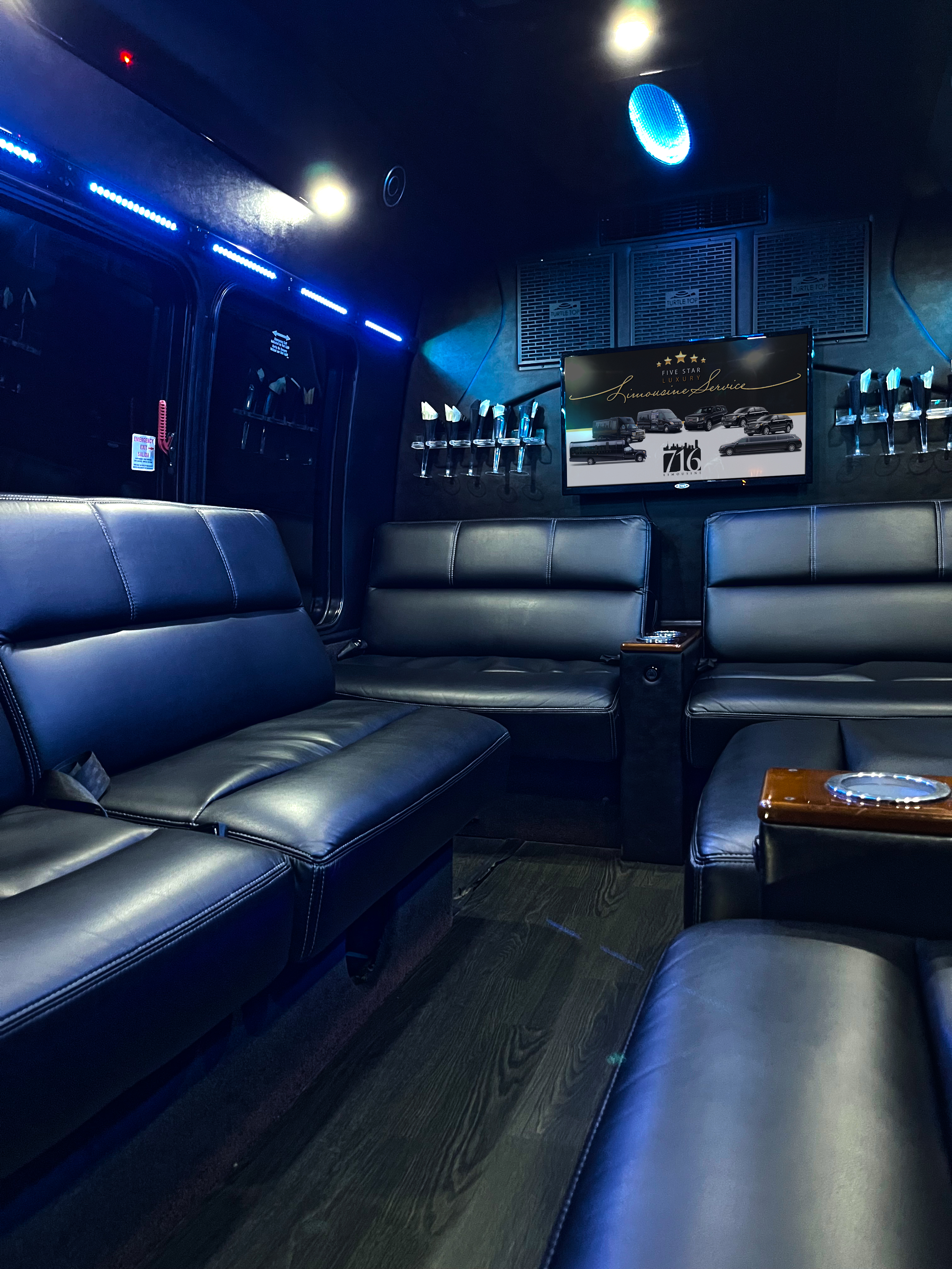 716 Limousine Fleet - gallery image of 14 pax luxury limo buses