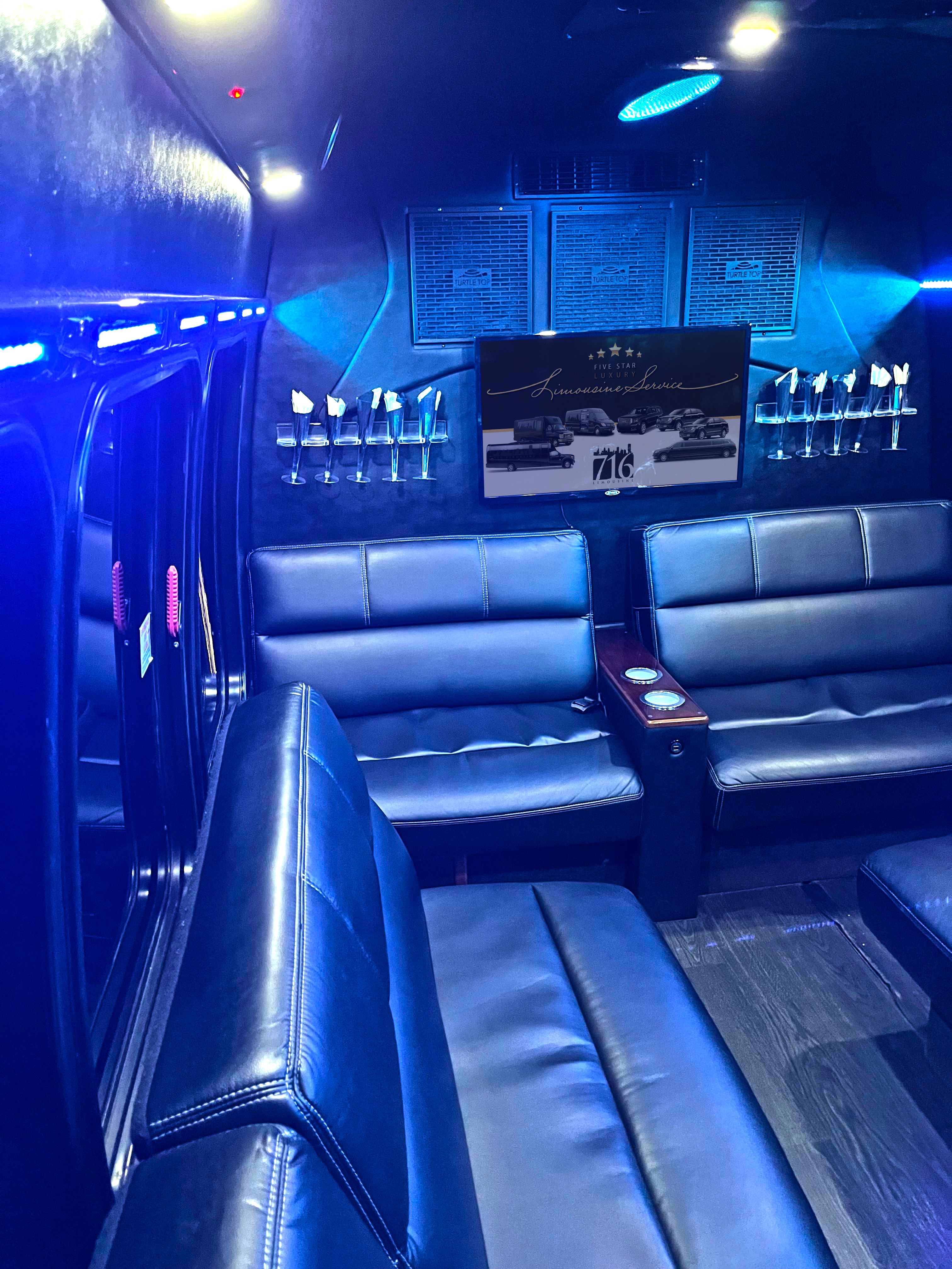 716 Limousine Fleet - gallery image of 14 pax luxury limo buses