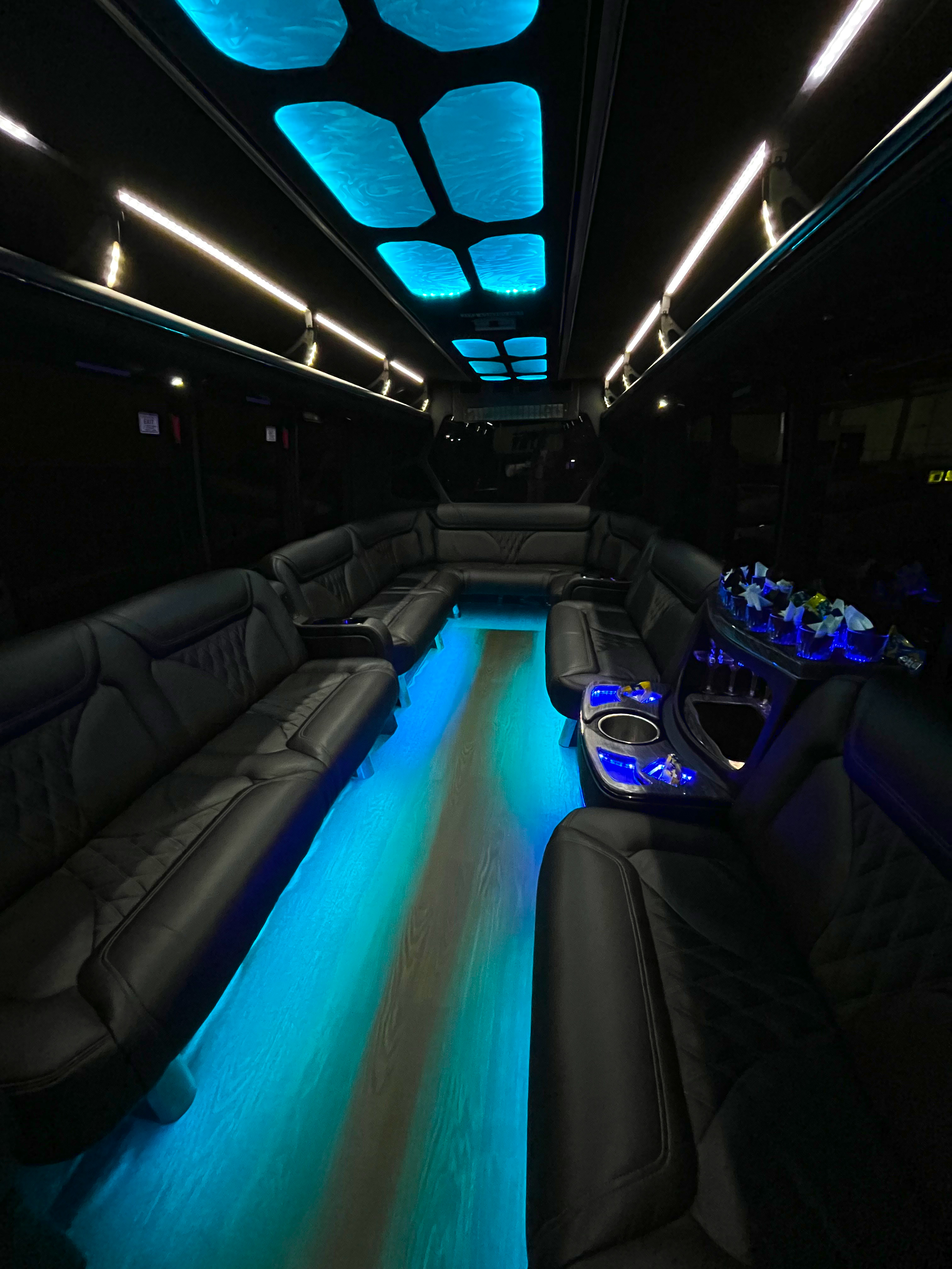 716 Limousine Fleet - gallery image of 20 pax luxury limousine buses
