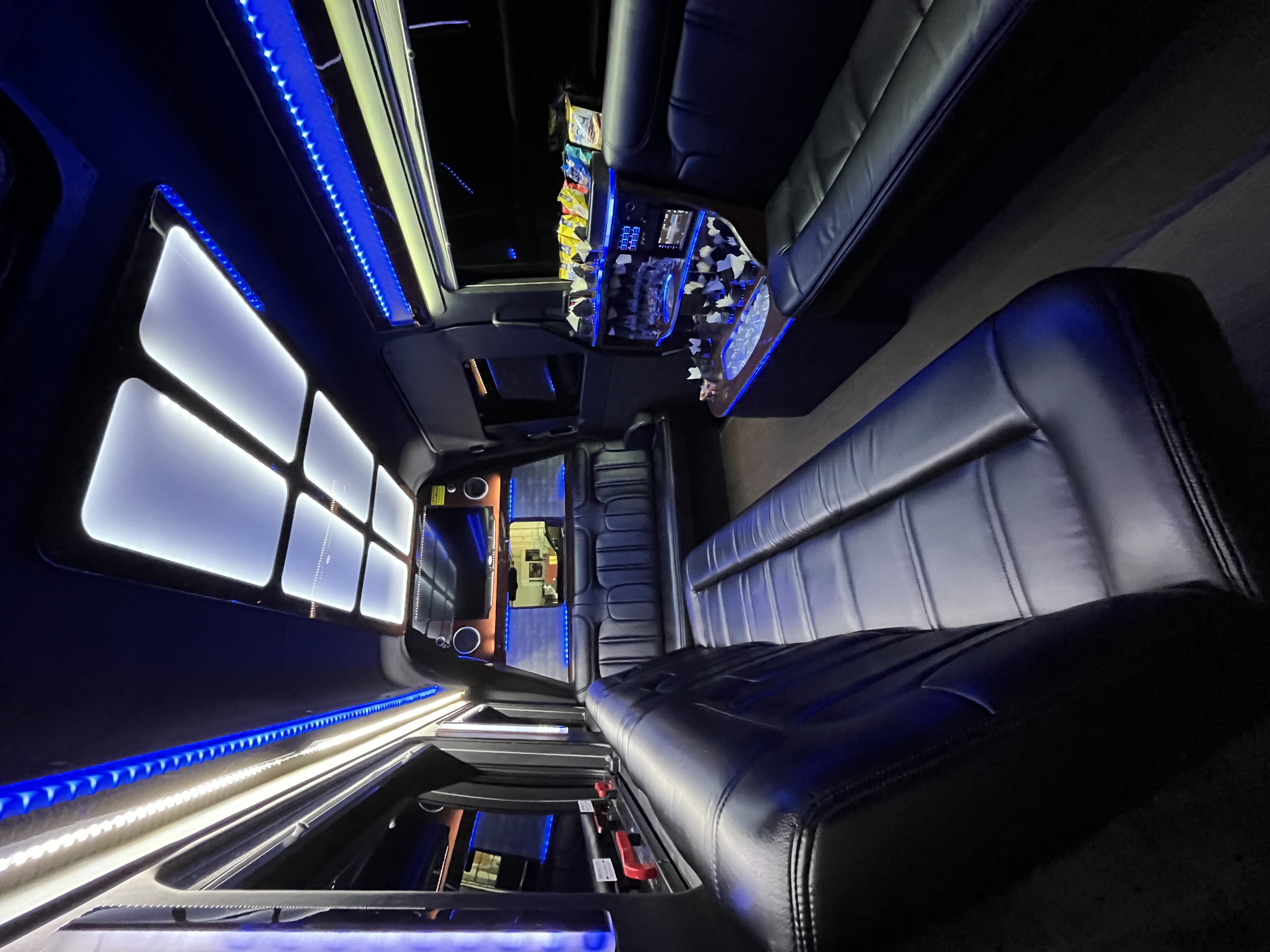 716 Limousine Fleet - gallery image of 14 pax luxury limo buses